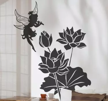 Enchanting Fairy Flora fantasy decal - TenStickers