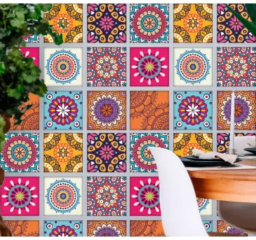 Ethnic cement design  sticker - TenStickers