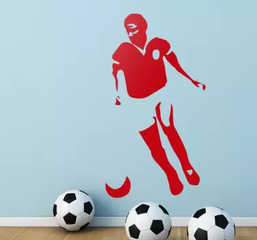 Eusèbio football sticker - TenStickers