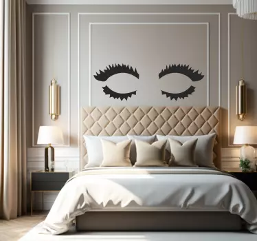 Eyes Glamour silhouette wall sticker - TenStickers