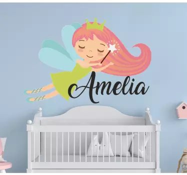 Fairy flying princess wall stickers for kid - TenStickers