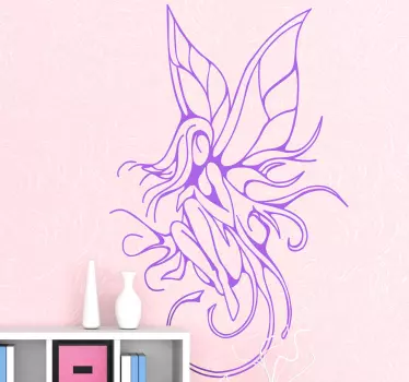 Fairy Tattoo Decorative Sticker - TenStickers