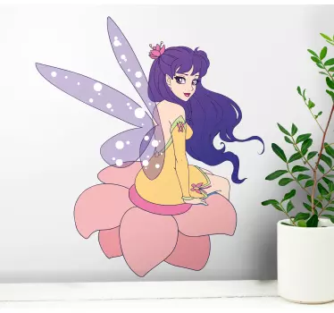 Fantasy decal charming fairy figure - TenStickers