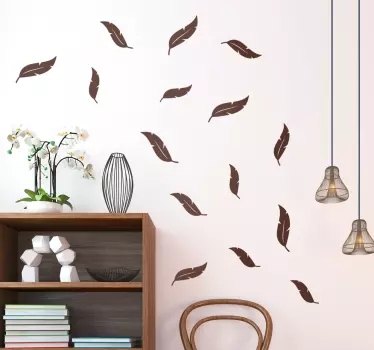 Feathers bird sticker - TenStickers