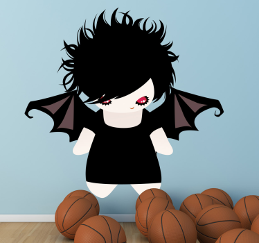 Female Bat Kids Sticker - TenStickers