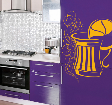 Food sticker festive drink design - TenStickers