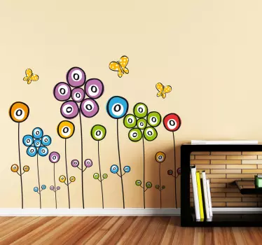 Field of Flowers Sticker - TenStickers