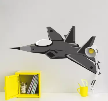 Fighter Aircraft illustration wall art - TenStickers