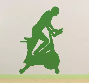 Fitness Bike Wall Sticker - TenStickers