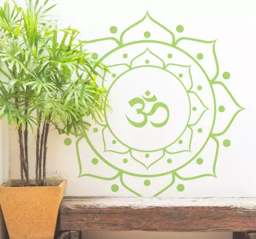 Floral yoga mandala wall decor - TenStickers