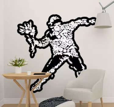 flourish vandalism banksy fanart people decals - TenStickers