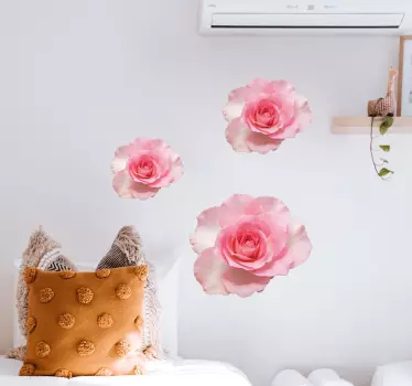 Flower realistic rose isolated flower wall decal - TenStickers