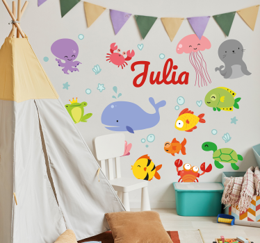 Under the Sea nautical sticker - TenStickers