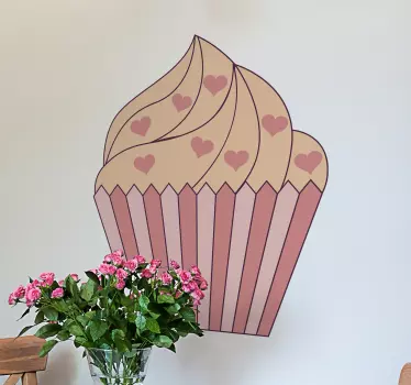 Food sticker sweet cupcake delight - TenStickers