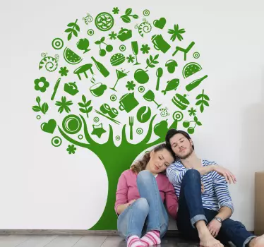 Food Tree of Abundance Wall Sticker - TenStickers
