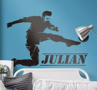 Football player Home Wall Sticker - TenStickers