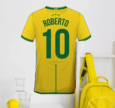 Football sticker custom jersey shirt - TenStickers