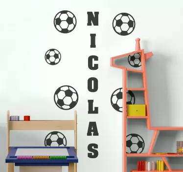 Football sticker custom soccer design - TenStickers