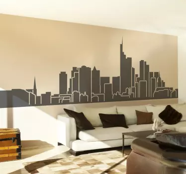 Frankfurt Skyline Sticker - TenStickers
