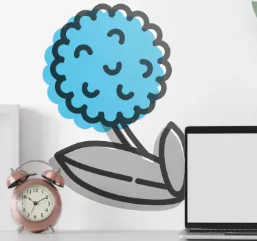 Free dandelion flower wall decor - TenStickers