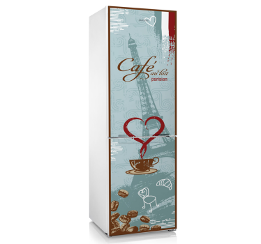 French Coffee Fridge Sticker - TenStickers
