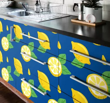 Fruit sticker citrus fruits design - TenStickers
