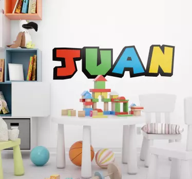 funny colorful name custom sticker - TenStickers