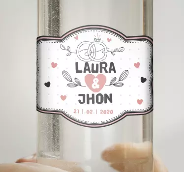 Funny wedding vodka  wedding vinyl sticker - TenStickers