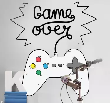 Game over youth  video game wall decal - TenStickers