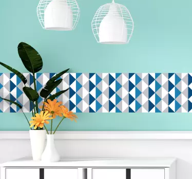 Geometric  border  sticker - TenStickers