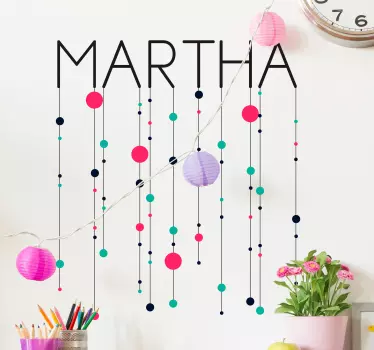 geometric minimalist figures wall decal - TenStickers
