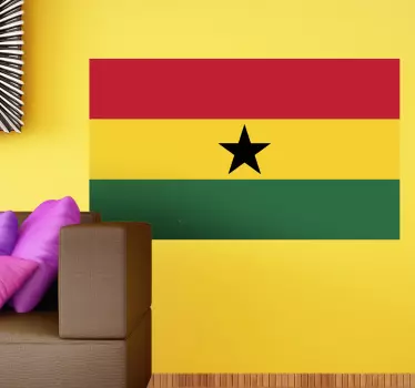 Ghana Flag Sticker - TenStickers