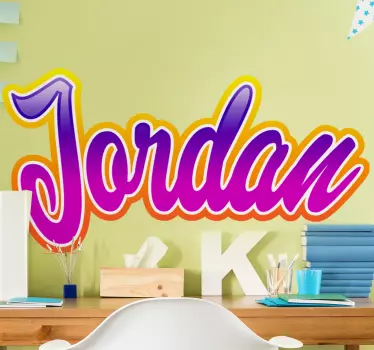 graffiti customizable name colorful urban decal - TenStickers