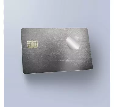 Gray of Apple credit card sticker - TenStickers