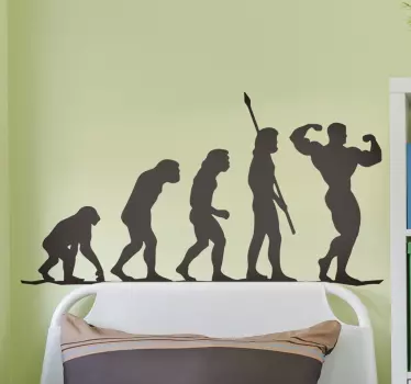Gym evolution wall decor - TenStickers