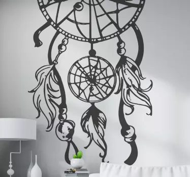 Half dream catcher object wall decal - TenStickers