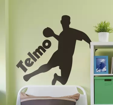 Handball player silhouette  wall decor - TenStickers