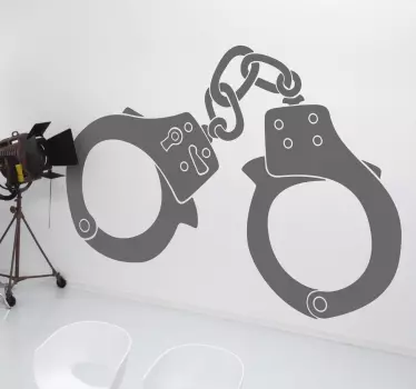 Handcuffs Sticker - TenStickers