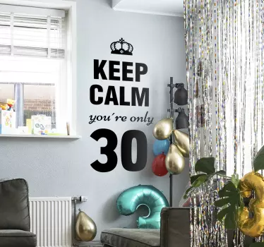 Happy birthday messages wall decor - TenStickers