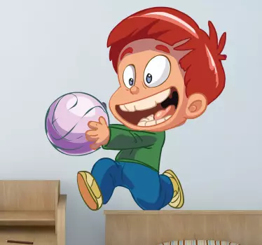 Happy Boy Kids Sticker - TenStickers