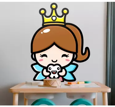Happy tooth fairy wall stickers for kid - TenStickers