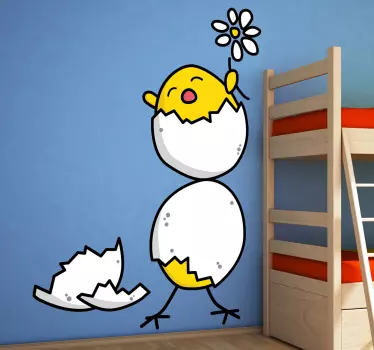 Hatched Chicks Wall Sticker - TenStickers