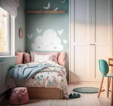 Header Cloud cartoon sticker - TenStickers