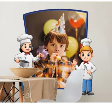 Health and beauty sticker chef character designs - TenStickers