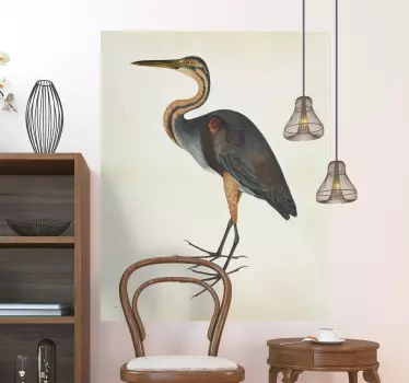 Heron Bird Sticker - TenStickers