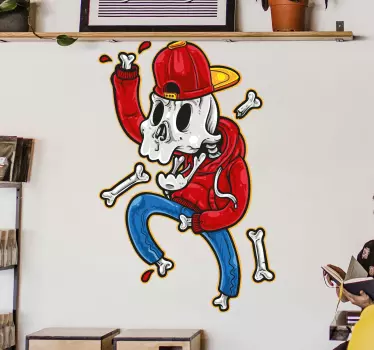 Hip hop dancer window decal - TenStickers