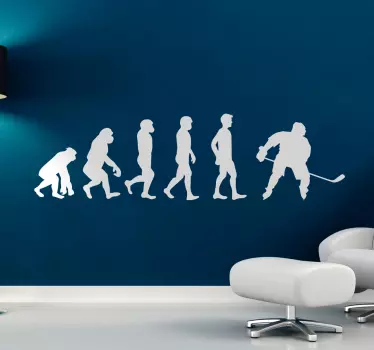 Hockey evolution wall decor - TenStickers