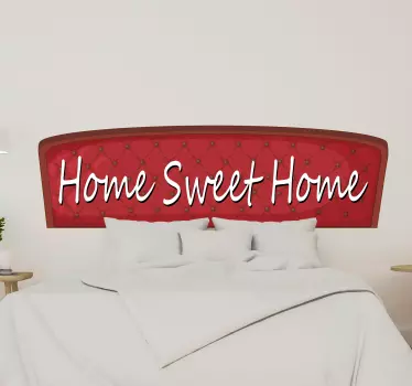 Home sweet home text wall decal - TenStickers
