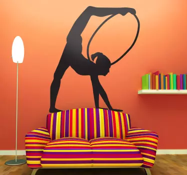 Hoop Gymnast Wall Sticker - TenStickers