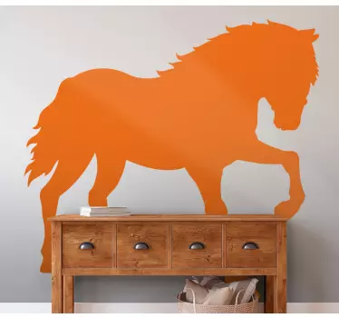 Horse looking down wallpaper decal - TenStickers